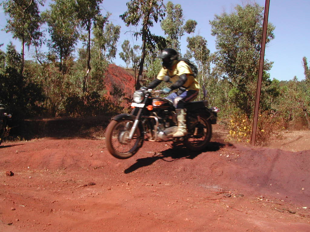 Jumping an Enfield....just!